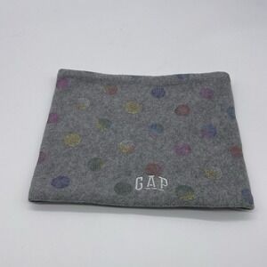 GAP Kids Fleece NECK WARMER Gray Dot Hot Lined Warm